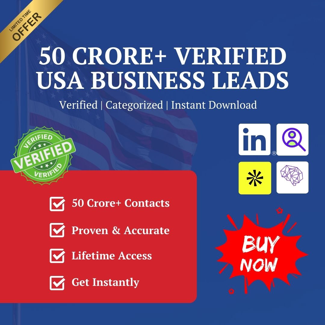 Powerful 50 Crore+ Verified USA Business Leads – Lifetime Access