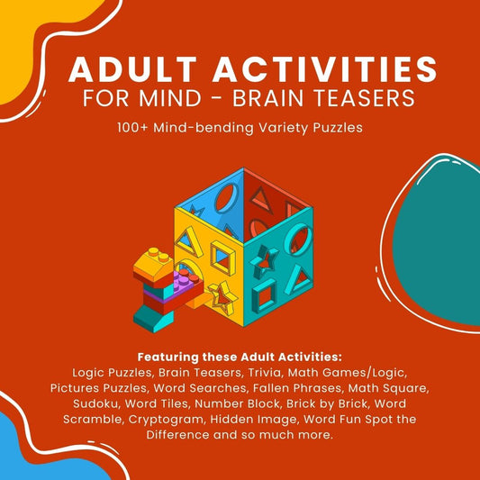 Adult Activities for Mind - Brain Teasers (with Answers)