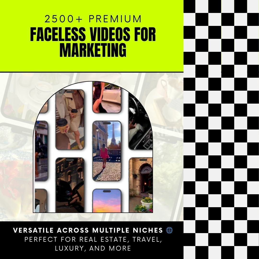 2500+ Premium Faceless Videos for Marketing