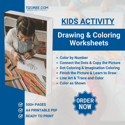 500+ Drawing and Coloring Worksheets For Kids | Ready to Print