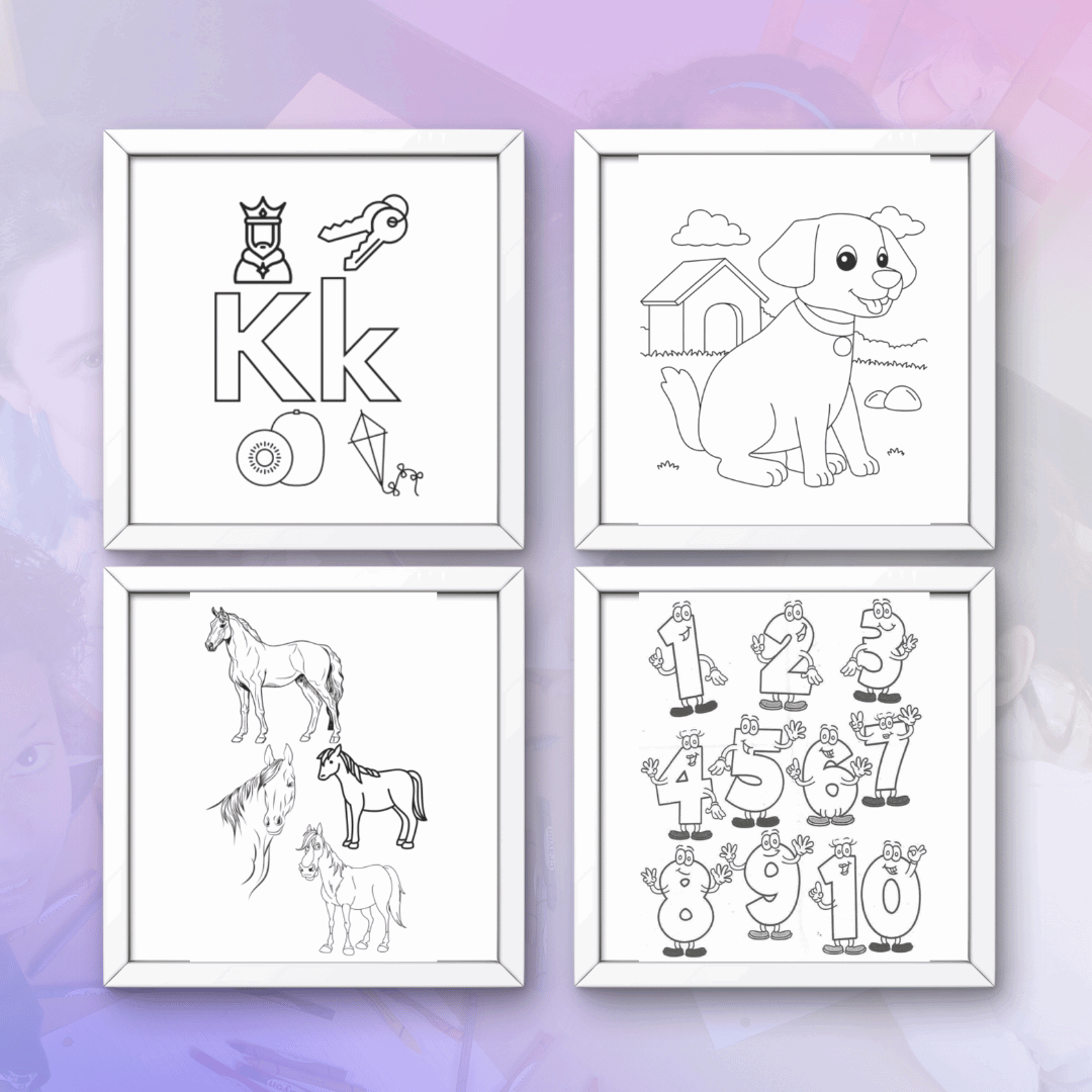 Advance Kids Colouring Bundle (Over 1500+ Pages)