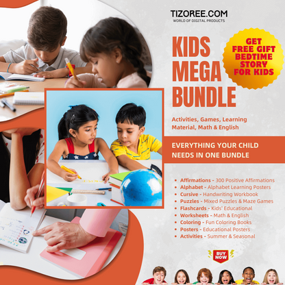 Kids Mega Bundle: Activities, Games, Learning Material, Math, English & Many More