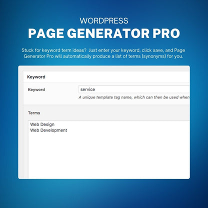 WordPress Page Generator Pro (Plugins) - Generate SEO-Rich Pages Instantly with AI.