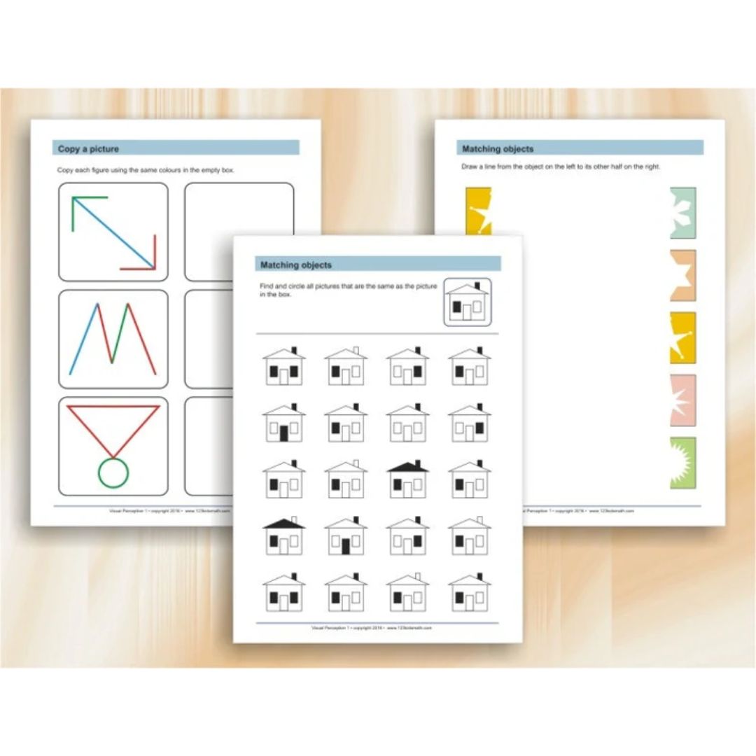 Visual Perception (Perceptual) Worksheets