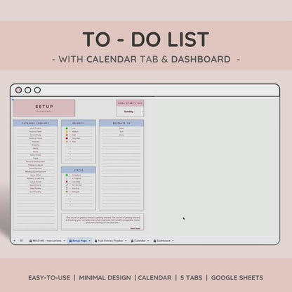 Ultimate To-Do List, Task Tracker, and Productivity Planner